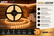 MDRLED Premium Sauna LED Strip 3000K | IP68 | 24V | 10W/m | 5M