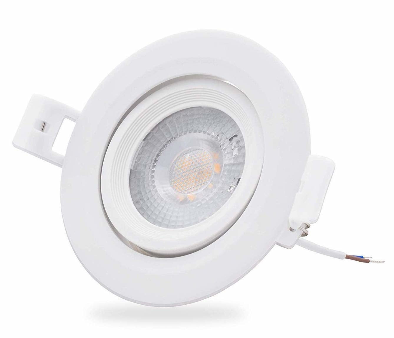 LED Einbaustrahler WEISS Dimmbar 6W - 4er Set 3000K Schwenkbar Einbautreiber MDRLED®