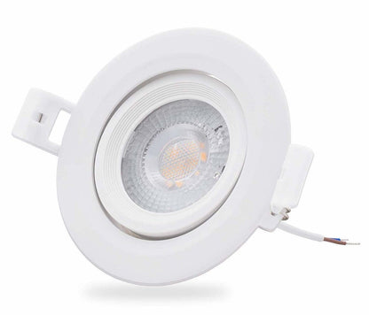 LED Einbaustrahler WEISS Dimmbar 6W - 4er Set 3000K Schwenkbar Einbautreiber MDRLED®