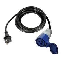 🔌 Verloopkabel 230V Schuko naar CEE 3-polig – 3m – 3x2,5mm²