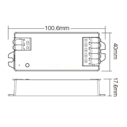Mi-Boxer E-serie 2 in 1 LED Strip enkele kleur/CCT-controller12 24V-bediening E2-RF