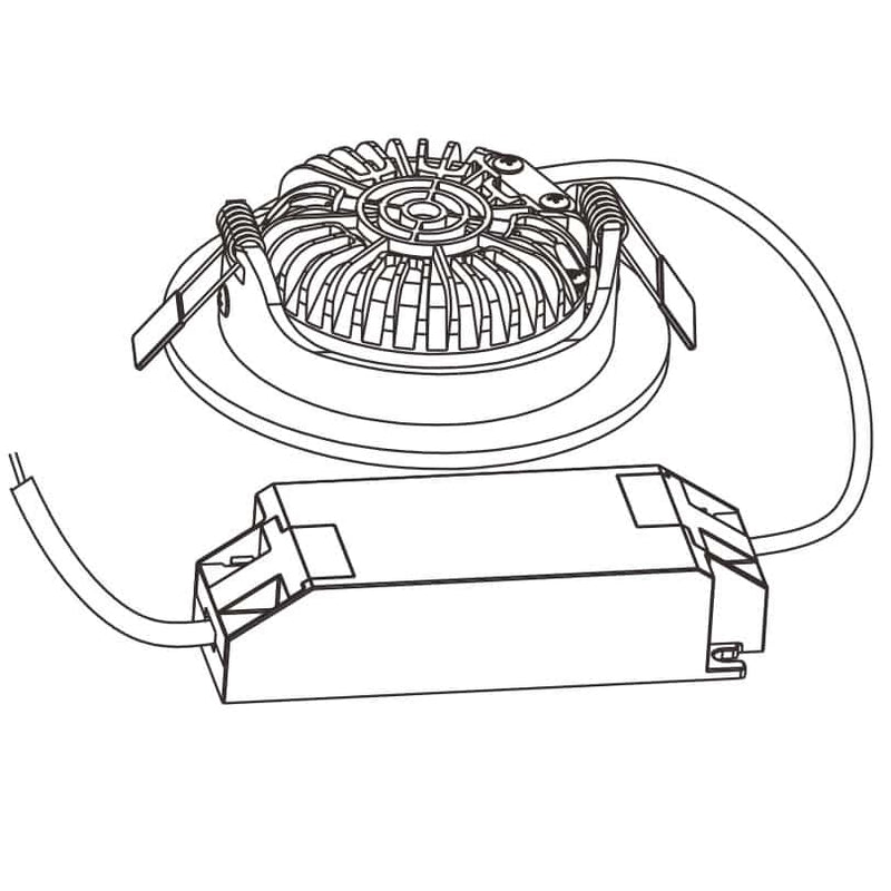 LED-Einbaustrahler SLIM-5W DIMMBAR SCHWARZ Moderne LED-Einbaustrahler 2200K TEMPORÄRES AKTIONSPREIS MDR LED®