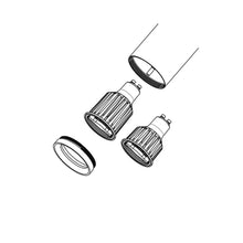 3-Fase Railarmatuur GU10 Zwart | Met Veersysteem | Voor GU10 LED Spots | MDRLED®