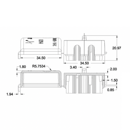 KABELBOX INKL. 3-adriger Stecker 10 Stück MDRLED®