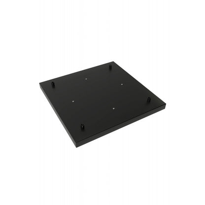 Calex Metalldeckenplatte 40 x 40 cm, 4 Löcher. Mattschwarzes MDRLED®