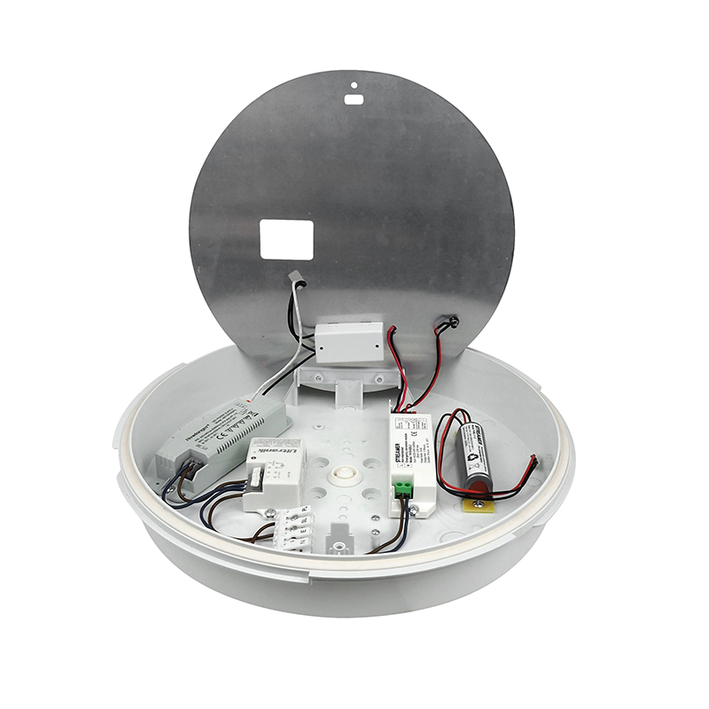 PLAFONDLAMP  NOOD  WHITE SWITCH Ø320mm IP54  13W MDRLED®.