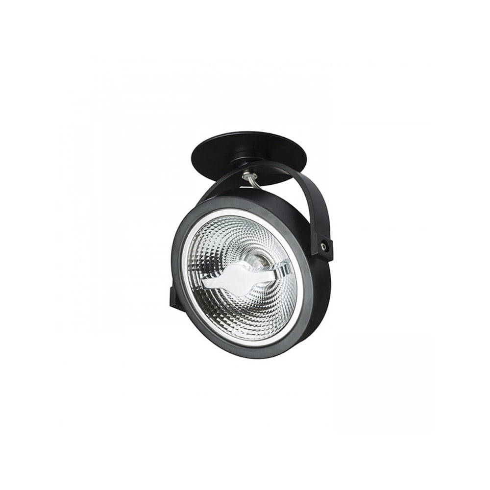 Inbouwspot AR111 LED 15W Zwart | Dim-to-Warm | Ø70mm | CRI 90 op is op