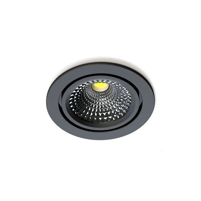 LED Inbouwspot Zwart | Ultra Flat | IP65 | Ø75 mm