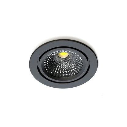 LED Inbouwspot Zwart | Ultra Flat | IP65 | Ø75 mm