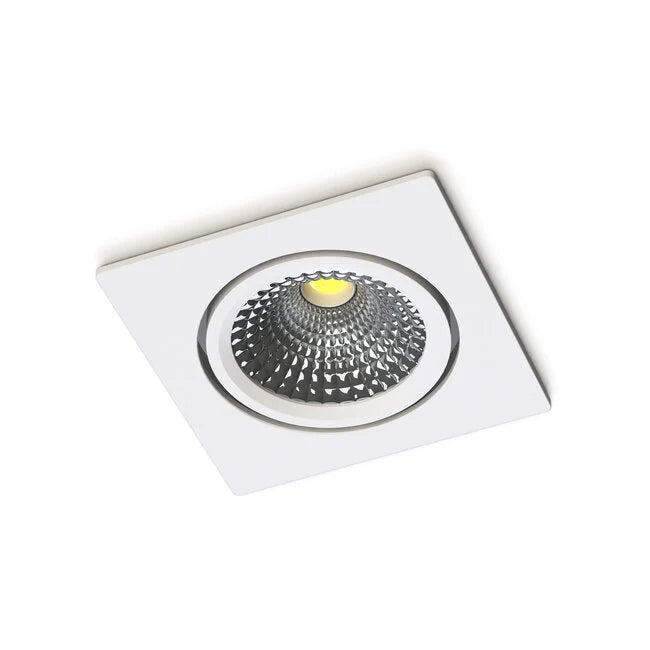 LED Inbouwspot Vierkant Zwart  5,5W 2700K/ Dim to Warm | Ultra Flat  IP65