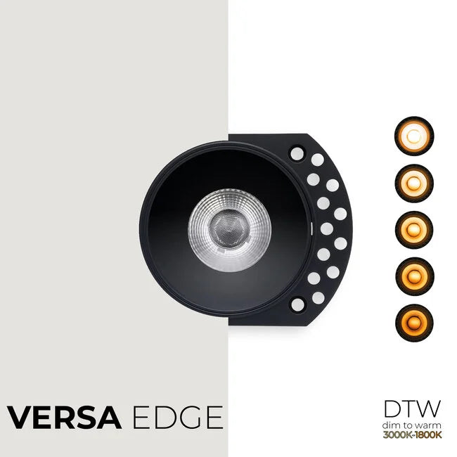 VERSA EDGE Rond | Zwart of Wit | Trimless Inbouwarmatuur | Incl. MR16 LED Module