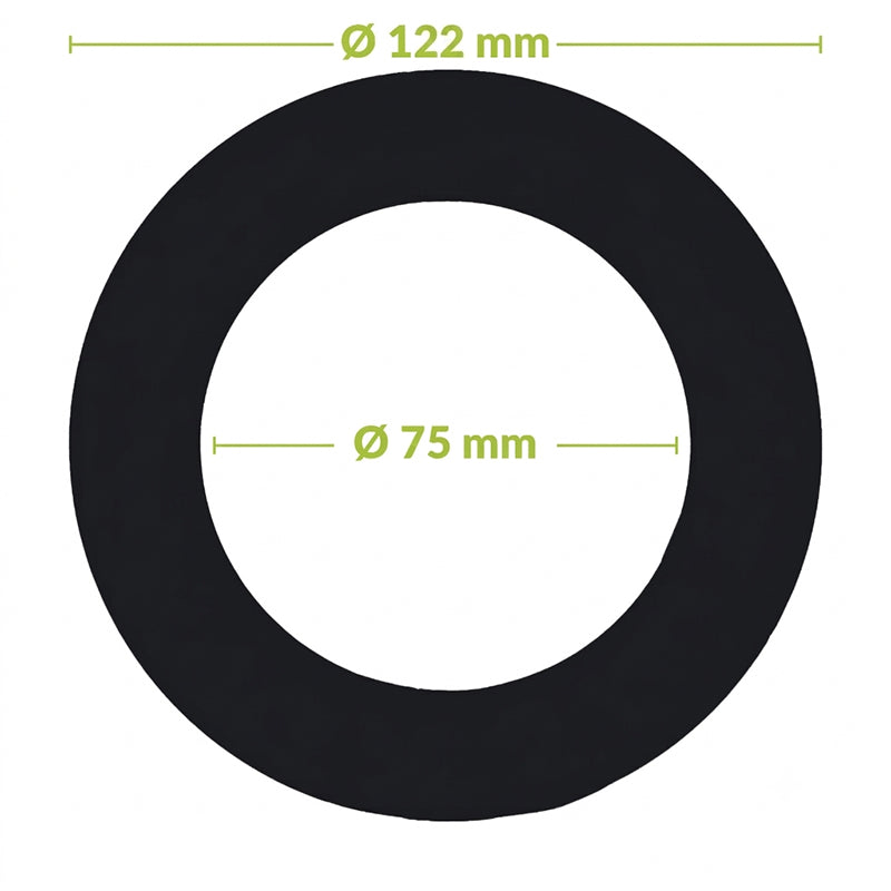 Verloopring Metaal Ø75-122 mm  Voor Inbouwspots