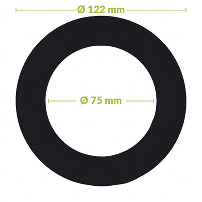 Verloopring Metaal Ø75-122 mm  Voor Inbouwspots