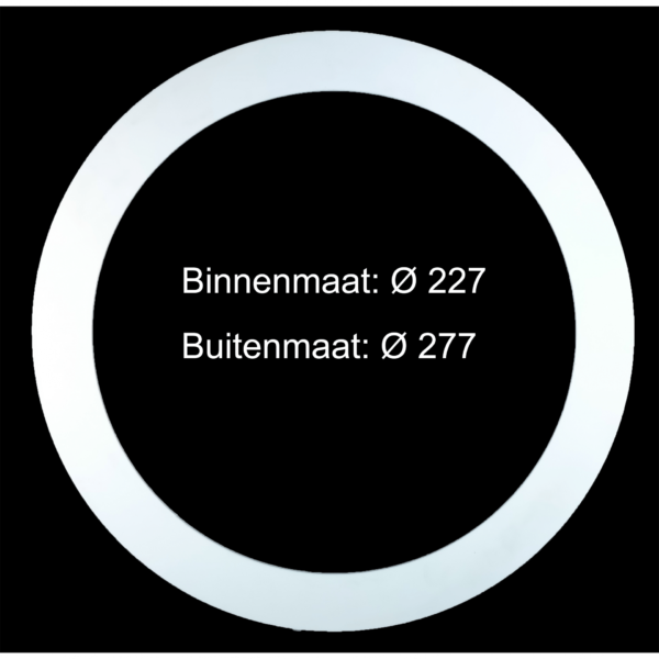 VERLOOPRING METAAL ZWART en WIT  Ø227-277mm  MDRLED®