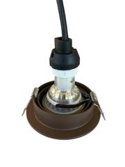 Verdiepte Inbouwspot Mat Donkerbrons Ø88 mm – GU10 Anti-Verblindend