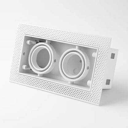 VEXA EDGE Duo Trimless Inbouwarmatuur | Vierkant | 2x GU10/MR16 | Zwart of Wit
