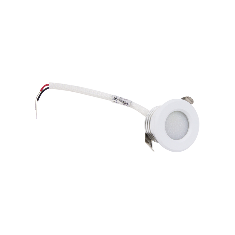 MINI REFLEKTOR WPUSZCZANY LED 1,5 W, ŚCIEMNIANY, BIAŁY. MDRLED 