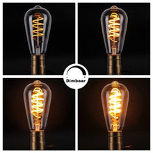 LED FILAMENT E27 EDISON DIMBAAR AMBER 6W 2400K, MDRLED®