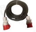 CEE Form 5-polig Krachtstroom Verlengsnoer – 16A, 10m, 5x1,5mm², Neopreen , IP44