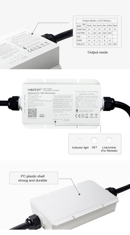 MI-LIGHT 4-ZONEN-RGB+CCT-CONTROLLER MDRLED®