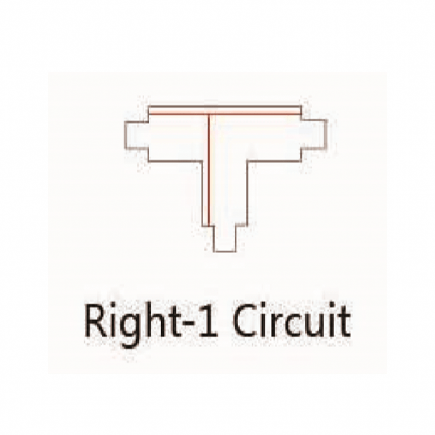 Track Rail T-VORM CONNECTOR RIGHT-1. MDRLED®