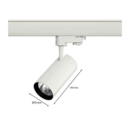 3-FASE RAILSPOT  10W WIT . MDRLED®