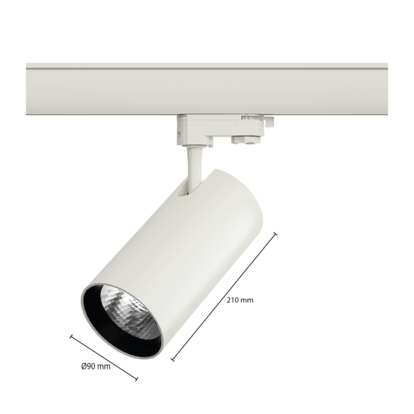 3-PHASEN-SCHIENENSTRAHLER 30W WEISS 3000K MDRLED®