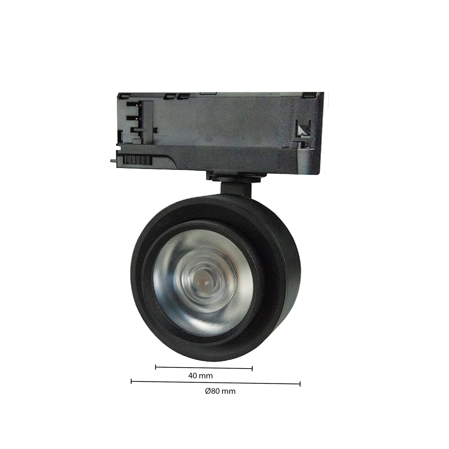 3-PHASEN-SCHIENENSPOT 20W SCHWARZ 4000K ZOOMBAR 20°-40° i MDRLED®