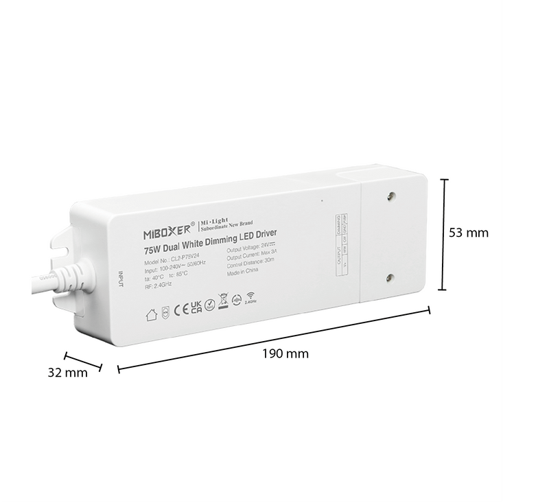 STEROWNIK MI-LIGHT 24V 75W CCT MDRLED®