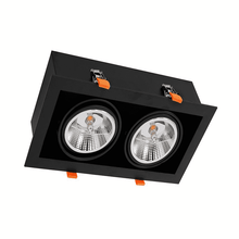 AR111 Doppelleuchte SCHWARZ-WEISS-SCHWARZ/WEISS MDRLED®