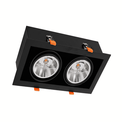 AR111 Doppelleuchte SCHWARZ-WEISS-SCHWARZ/WEISS MDRLED®