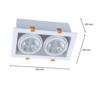 AR111 DOPPELLEUCHTE PASITHEE WEISS iMDRLED®