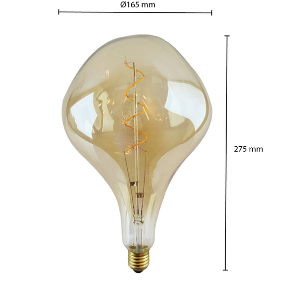 Żarnik LED E27 ET AMBER MDRLED®