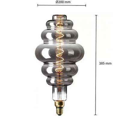 LED-Filament E27 dimmbar, rauchfarben, 6 W, MDRLED® 