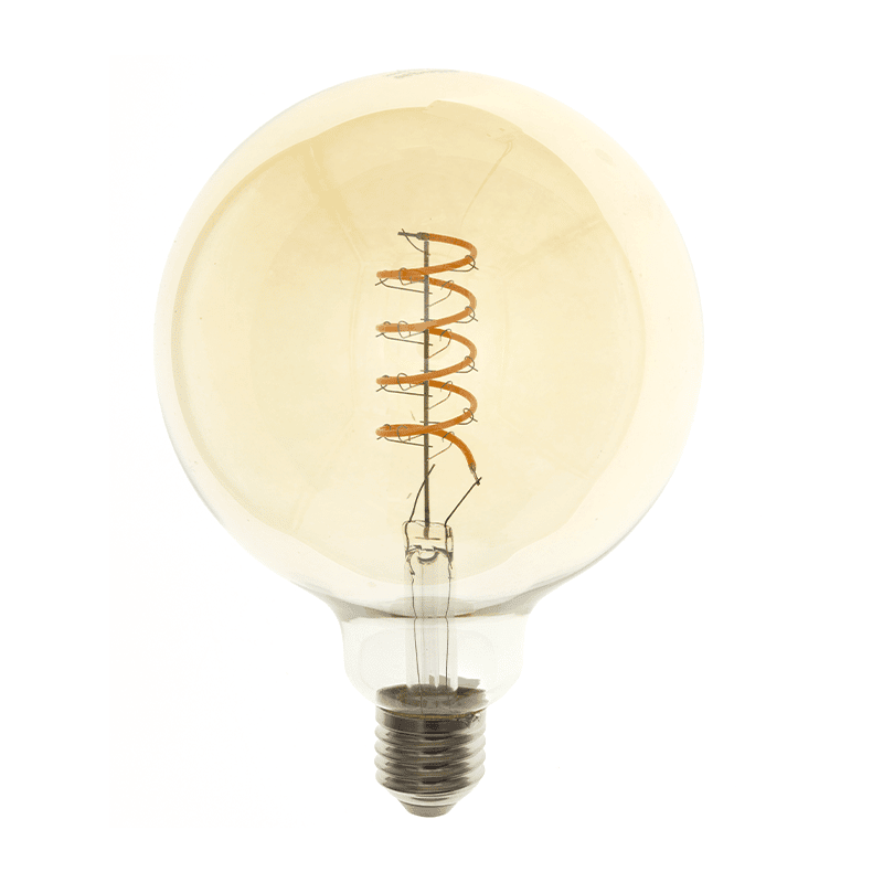 LED-Filament E27 Globe S Dimmbar Bernstein 4W MDRLED®