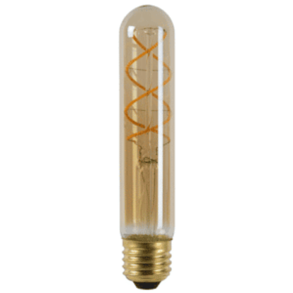 LED-Filament-Röhrchen E27, 185 mm, dimmbar, Bernstein, 2400 K, 4 W, MDRLED® 