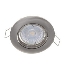 GU10 LEUCHTE SCHWENKBAR SILBER Ø70mm MDRLED®