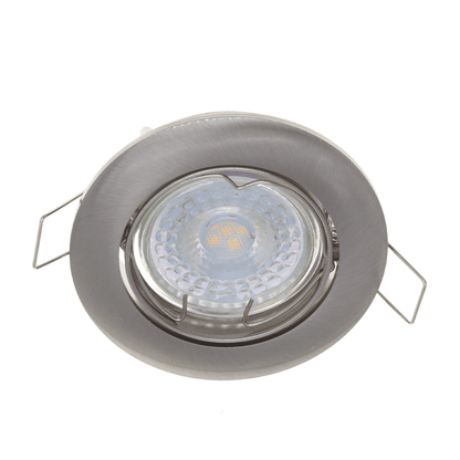 GU10 LEUCHTE SCHWENKBAR SILBER Ø70mm MDRLED®