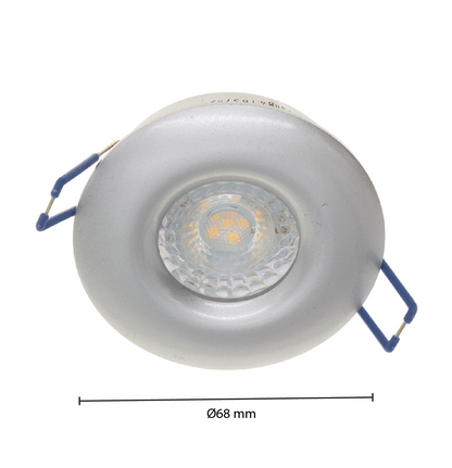 GU10 MR16 LEUCHTE WEISS und SILBER Ø68mm MDRLED®