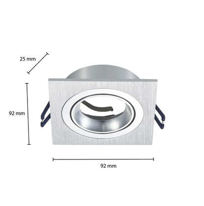 GU10 LEUCHTE KIPPBAR SILBER MDRLED®