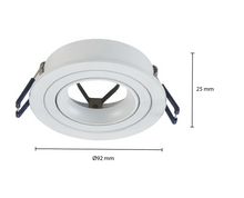 GU10 LEUCHTE KIPPBAR WEISS, SCHWARZ, SILBER Ø80mm MR16 MDRLED®