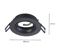 GU10 ARMATUUR CARME KANTELBAAR ZWART MDR LED®