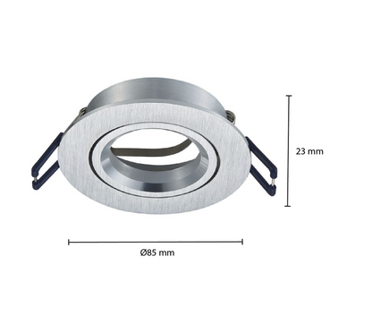 GU10 ARMATUUR  KANTELBAAR ZILVER  MDR LED®