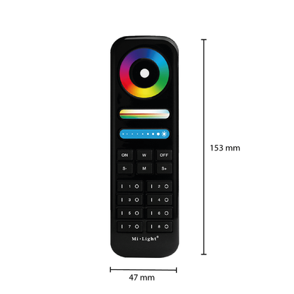 MI-LIGHT FERNBEDIENUNG 8 GRUPPEN RGB+CCT MDRLED®