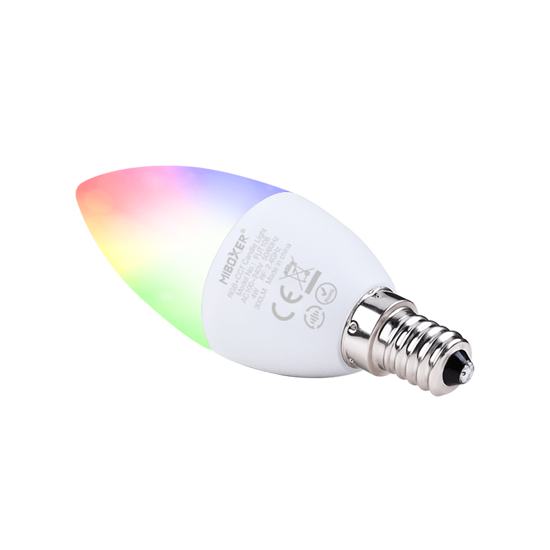 MI-LIGHT E14 Lampa LED 4W RGB+CCT - Ściemnialna, 50 000 godzin świecenia MDRLED® 