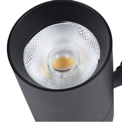 3-Phasen-Schienenstrahler 10W Schwarz CCT Switch Dimmbar MDRLED® 