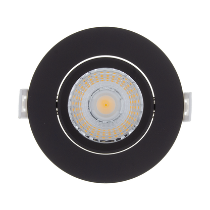Slim-Fit 6W Dim2Warm Schwarzer Einbaustrahler Sägezahngröße Ø75-85mm SCHWARZ 2000K-3000K MDRLED®
