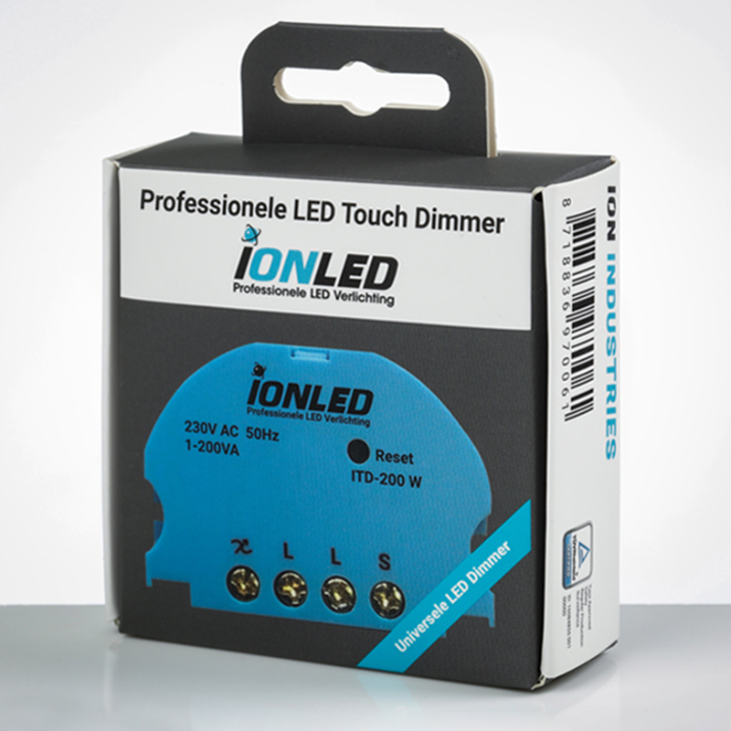 DOTYKOWY ŚCIEMNIACZ LED 0,3-200 W ION INDUSTRIES MDRLED®