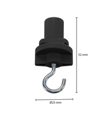 3-FASE ADAPTER MET HAAK ZWART MDRLED®