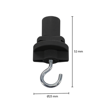 3-FASE ADAPTER MET HAAK ZWART MDRLED®